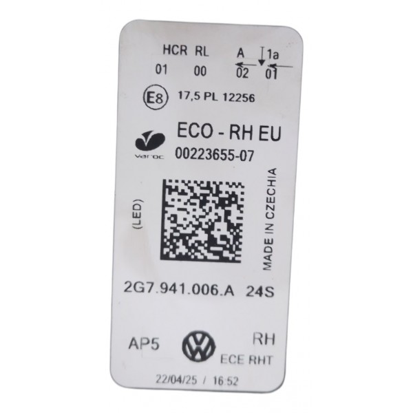 Farol Full Led Direito Volkswagen Nivus 2020-24