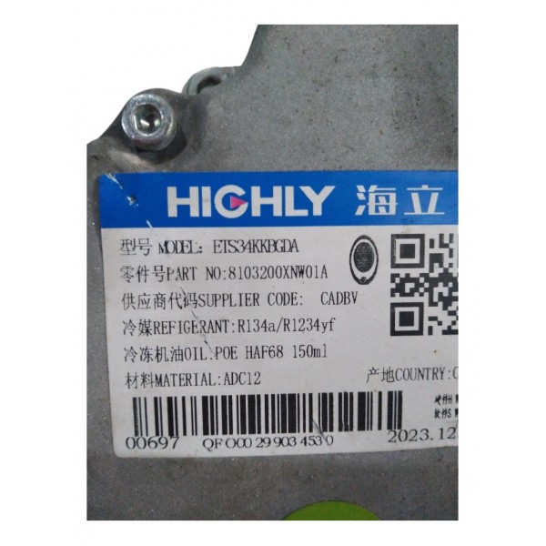 Compressor Ar Condicionado Gwm Ora Gt 03 2024