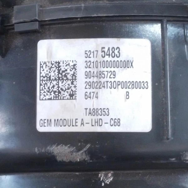 Acabamento Caixa Evaporadora Do Ar Condicionado Onix 2020-22
