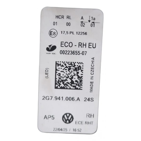 Farol Full Led Direito Volkswagen Nivus 2020-24 Direito/passageiro