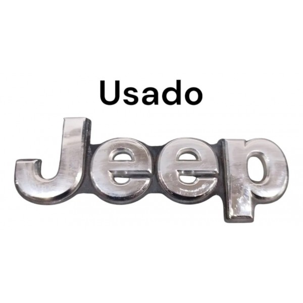 Emblema Cromado Tampa Traseira Jeep Compass 2017 2024