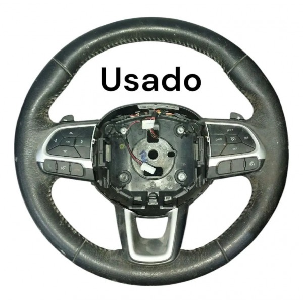 Volante Com Comandos Jeep Compass 2017 A 2021 Couro Original