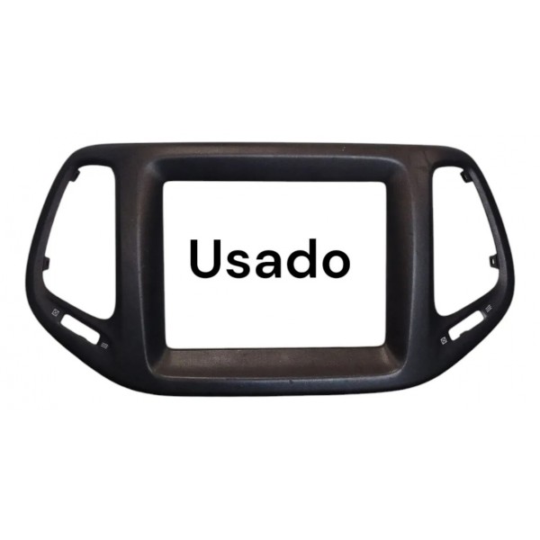 Moldura Tela Multimídia Jeep Compass 2.0 2016 A 2021 Preto