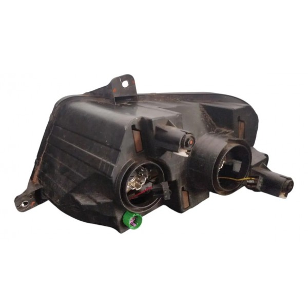 Farol Esquerdo Fiat Toro 2016 A 2021 Máscara Negra