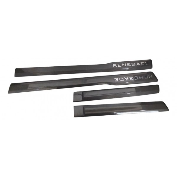 Kit Jogo 4 Friso Lateral Porta Jeep Renegade 2021 A 2023