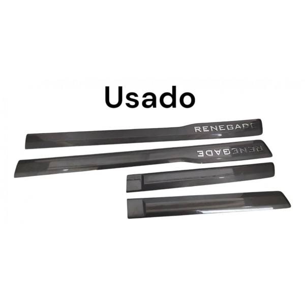 Kit Jogo 4 Friso Lateral Porta Jeep Renegade 2021 A 2023