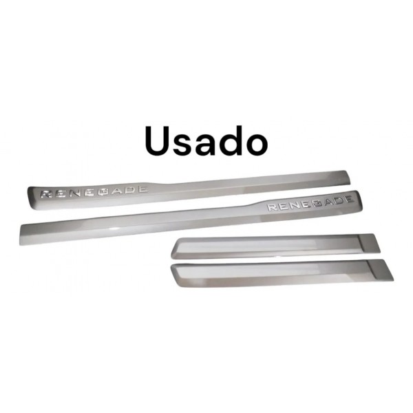 Kit Jogo 4 Friso Lateral Porta Jeep Renegade 2021 2023