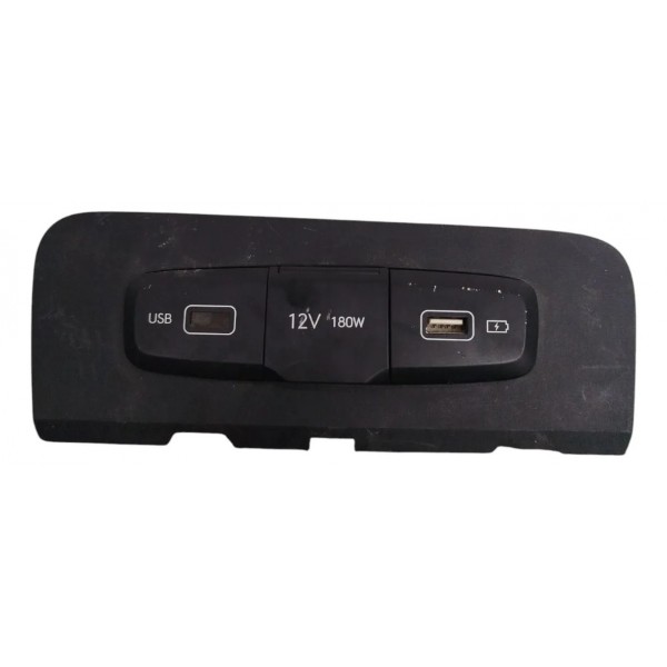 Entrada Usb E Tomada Com Moldura Original Creta 2022 2023