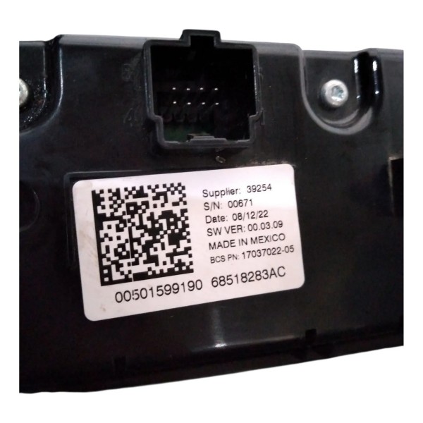Comando Painel Ar Condicionado Jeep Commander 2022 2025