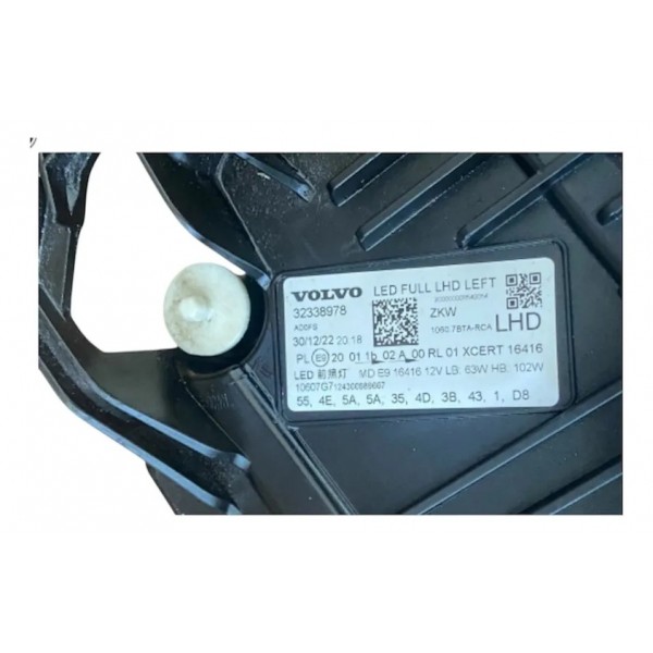 Farol Esquerdo Volvo Xc60 Full Led 2017-2024