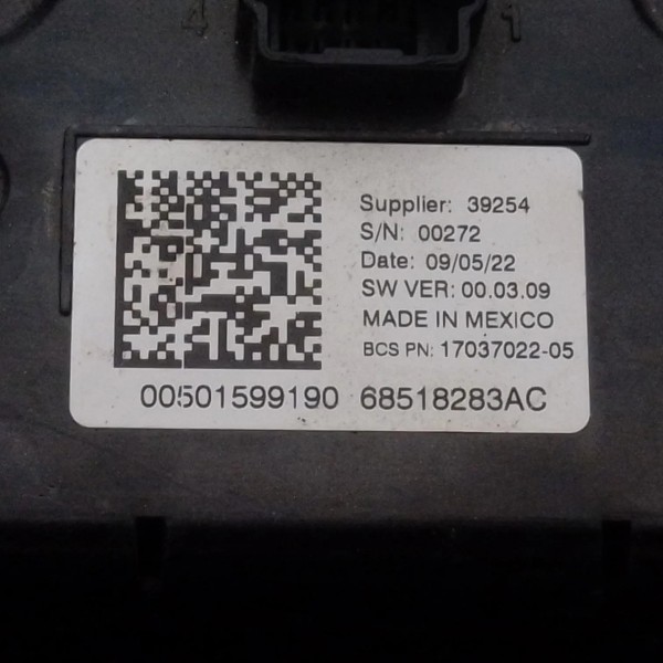 Comando Ar Condicionado Jeep Compass 2020-2023
