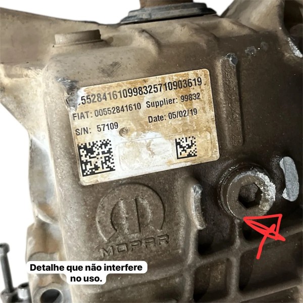 Diferencial Traseiro Fiat Toro 2.0 Diesel 2016-2024
