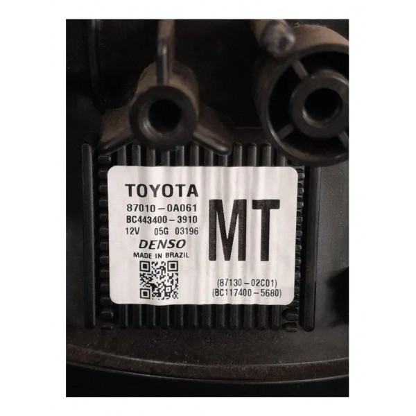 Acabamento Motor Ar Forçado Toyota Corolla Cross 2021 2024