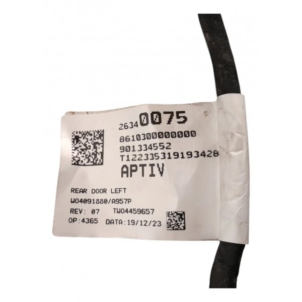 Chicote Porta Traseira Esquerda Gm Tracker 2020 2024