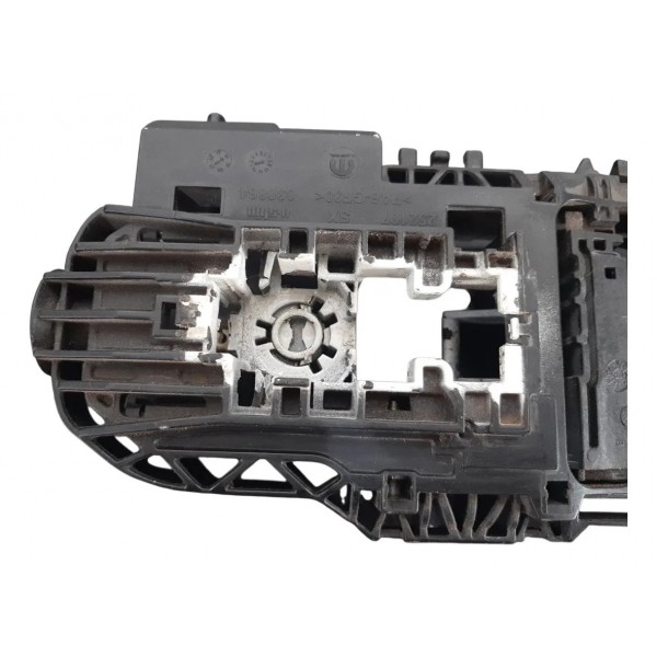 Suporte Maçaneta Externa Traseira Esquerda Fiat Toro 2022 Preto Traseira