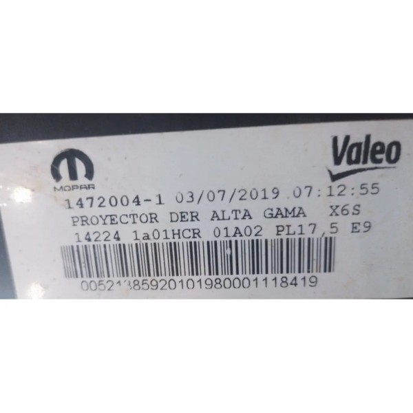 Farol Direito Argo Cronos 2019/2024 Led