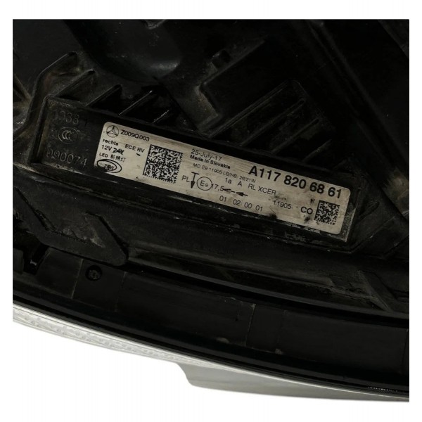 Farol Direito Mercedes Bens Cla 200 2017-2019 Full Led Direito/passageiro