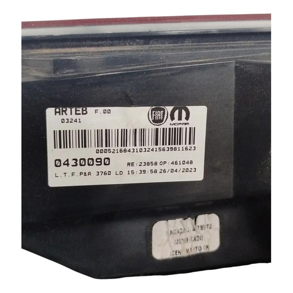 Lanterna Traseira Direita Fastback Abarth 2023 2025 Original