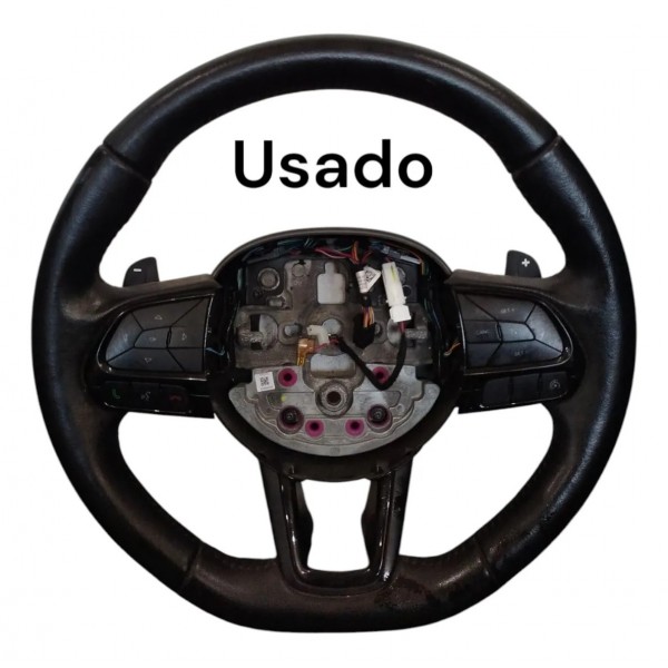 Volante  Direção Fiat Toro 2020 A 2023 Couro Original
