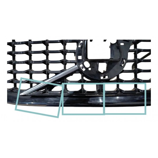 Grade Dianteira Black Piano Volvo Xc60 2021 2025