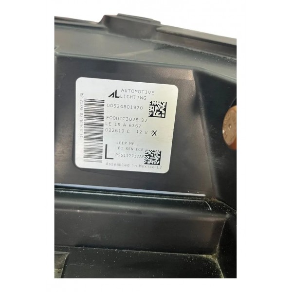 Farol Lado Esquerdo Com Xênon  Jeep Compass  2017 A 2021