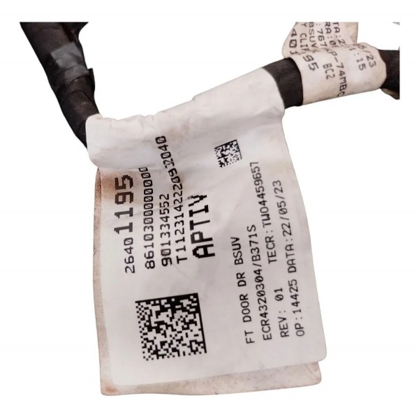 Chicote Porta Dianteira Esquerda Gm Tracker 2022 A 2024