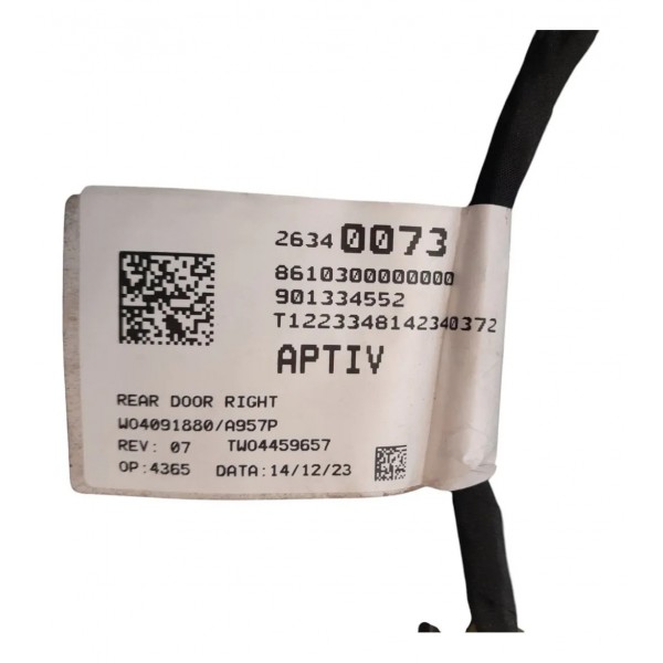 Chicote Porta Dianteira Direita Chevrolet Tracker 2020 20240