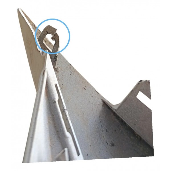 Moldura Superior Parachoque Peugeot 208 2023 2024