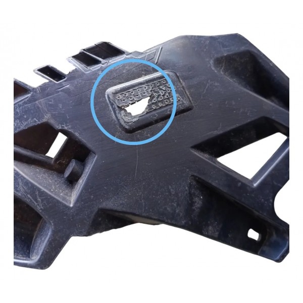 Suporte Farol Milha Peugeot 208 2020 2024 Preto Ambos Lados