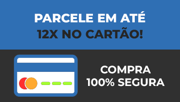 Parcele suas compras em 12x no cartão - sua compra é 100% segura